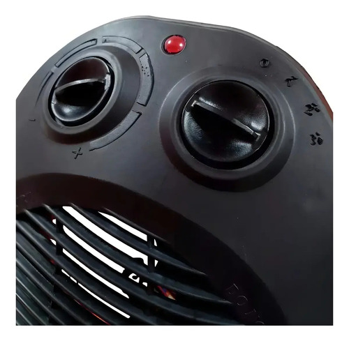 Caloventor Eléctrico Crivel Fh-20 2000w Con Termostato Y Ventilador Negro