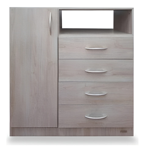 Chifonier Platinum 921 Madera Melamina 4 Cajones 1 Puerta Savanna