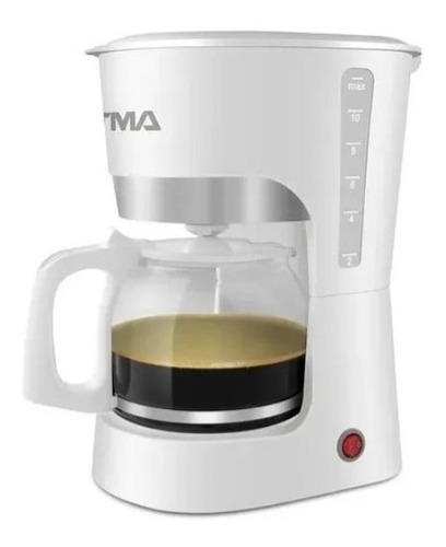 Cafetera De Filtro Atma Ca8133p 1.25l Blanca 850watts 909663 Blanco