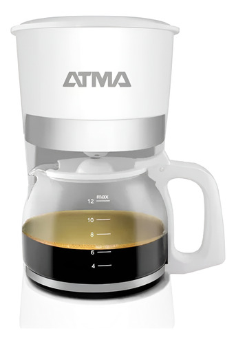 Cafetera De Filtro Atma Ca8133p 1.25l Blanca 850watts 909663 Blanco