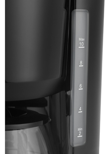 Cafetera Eléctrica Negra Midea 1,25l Color Negro