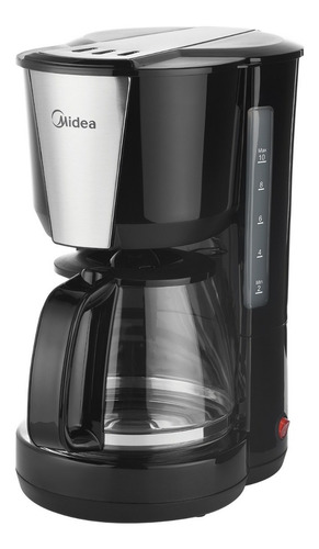 Cafetera Eléctrica Negra Midea 1,25l Color Negro