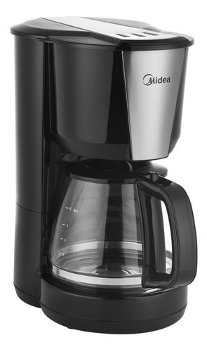 Cafetera Eléctrica Negra Midea 1,25l Color Negro