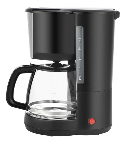 Cafetera Eléctrica Negra Midea 1,25l Color Negro