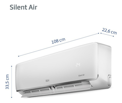 Aire Split Bgh 6500w Frio/calor  A  Bs65wccr Silent Air - Blanco