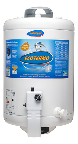 Termotanque Ecotermo 53 Lts Ar Ep Gn C/superior Teco2ns053 Blanco