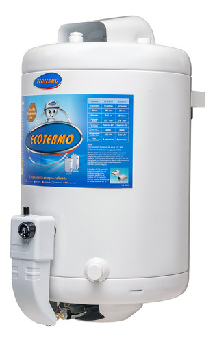 Termotanque Ecotermo 53 Lts Ar Ep Gn C/superior Teco2ns053 Blanco