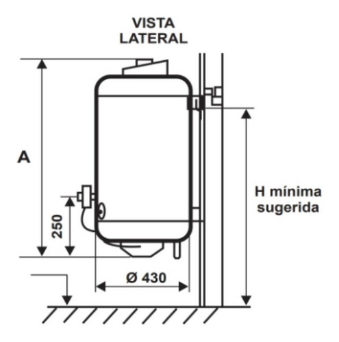 Termotanque Ecotermo 53 Lts Ar Ep Gn C/superior Teco2ns053 Blanco