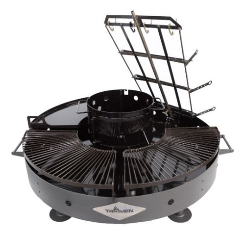 Parrilla Duomo Tromen Fogon Accesorios Asador Estaca Color Negro
