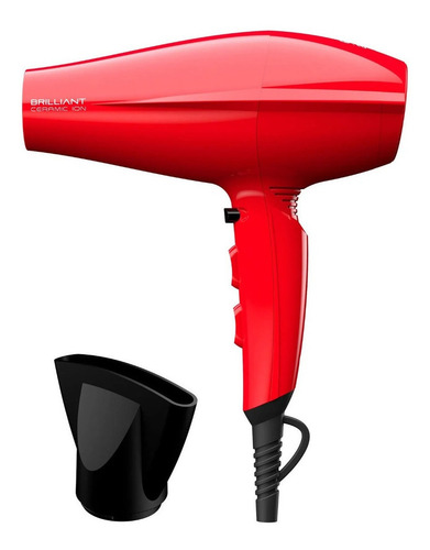 Secador De Pelo Ga.ma Italy Brilliant Ceramic Ion Rojo