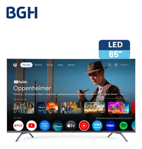 Smart Tv Led 4k De 65 Pulgadas Bgh Google Tv B6524us6g Gtv