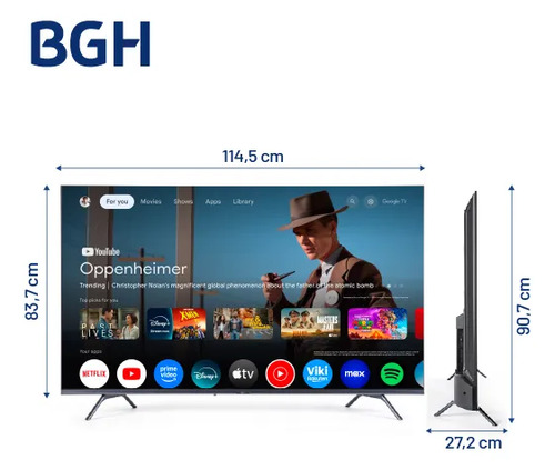 Smart Tv Led 4k De 65 Pulgadas Bgh Google Tv B6524us6g Gtv