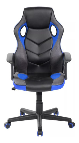Sillon Gamer Onebox Ob-sg3a Butaca Negra/azul Erg/recl/ap.br