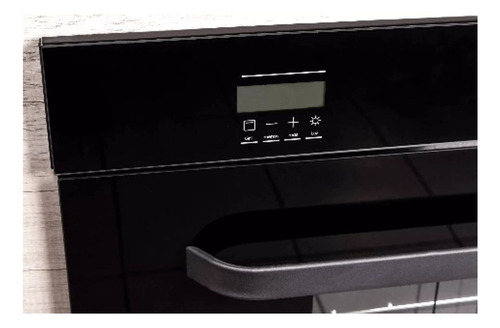 Horno Independiente Morelli Cristal 600 Gas C/grill/display Negro