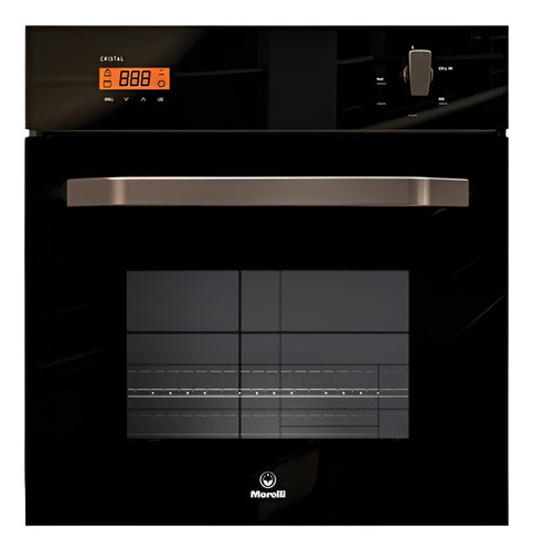 Horno Independiente Morelli Cristal 600 Gas C/grill/display Negro