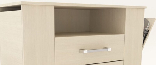 Comoda/botinero Doble Dl261fc 3c. 4zapat.laterales Crema Fin Fineline Crema