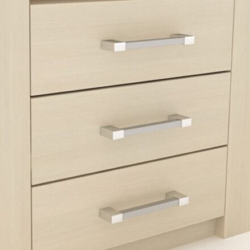 Comoda/botinero Doble Dl261fc 3c. 4zapat.laterales Crema Fin Fineline Crema