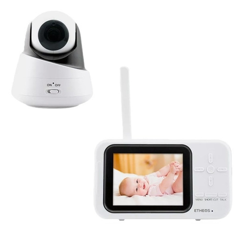 Camara Etheos Bbmt300m Baby Monitor 3.5 Zoom 2x 350° 90°