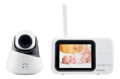 Camara Etheos Bbmt300m Baby Monitor 3.5 Zoom 2x 350° 90°