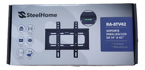 Soporte Para Tv Led Lcd 14  A 42   Fijo 25kg Nivel Negro