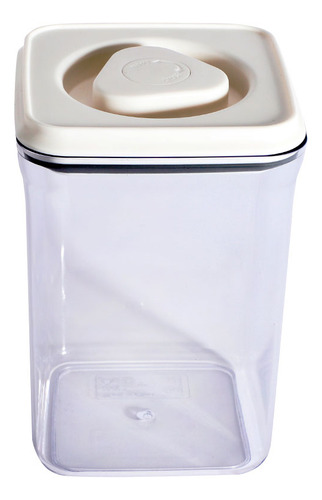 Set X4 Frasco Cocina Vonne 1300ml Silicona Y Ps Hermetico Beige