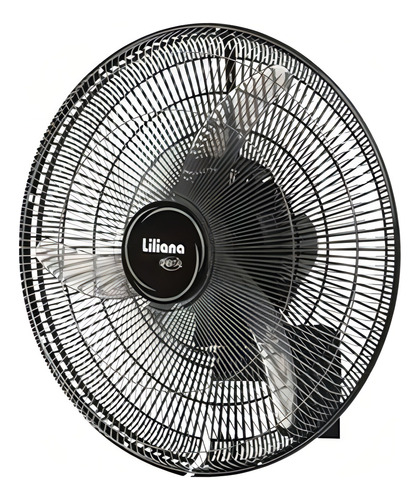 Ventilador De Pared Liliana Vwoc20 Con 3 Palas De Plástico Color Transparente Estructura Color Plata 20  De Diámetro