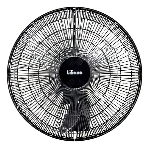 Ventilador De Pared Liliana Vwoc20 Con 3 Palas De Plástico Color Transparente Estructura Color Plata 20  De Diámetro