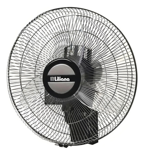 Ventilador De Pared Liliana Vwoc20 Con 3 Palas De Plástico Color Transparente Estructura Color Plata 20  De Diámetro