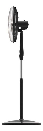 Ventilador Pie 18 Liliana Vvpc18m Parrilla Cromada 75w/3vel 45.72 Cm Negro Plateado Metal 3