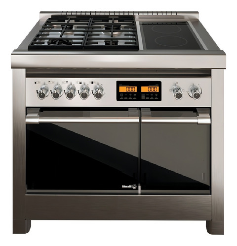 Cocina Industrial Morelli Dupplo Acero Inox 6 Hornallas 1m Encendido