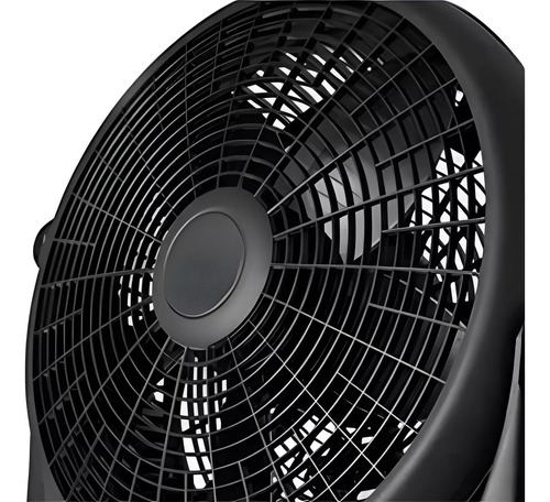 Turbo Ventilador Faraon 5 Aspas 3 Velocidades Color Negro 5 Negro Negro 1.702 M 50/60 Hz Plástico