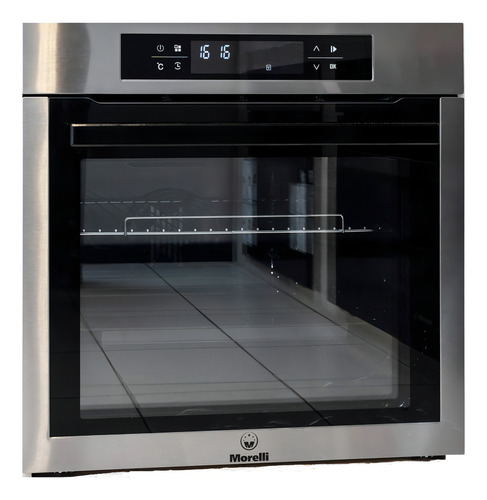 Horno Electrico Empotrable Morelli New Vetro Digital 75 Lts Color Plateado