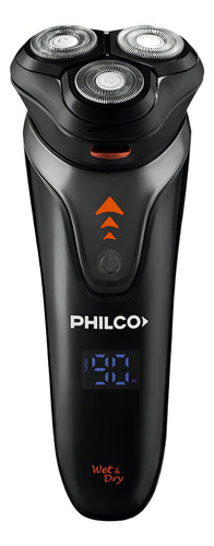 Afeitadora Philco Ae5305pp Negro Turbo Recortador De Patillas