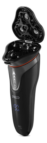 Afeitadora Philco Ae5305pp Negro Turbo Recortador De Patillas