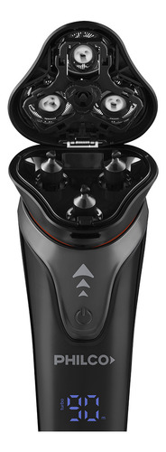 Afeitadora Philco Ae5305pp Negro Turbo Recortador De Patillas