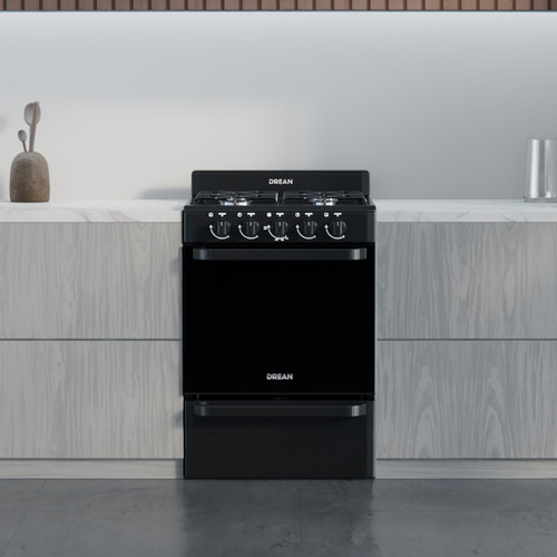 Cocina Multigas 56 Cm Negro Drean