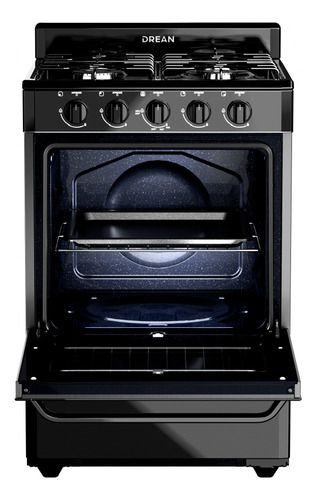Cocina Multigas 56 Cm Negro Drean