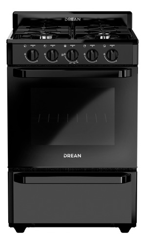 Cocina Multigas 56 Cm Negro Drean