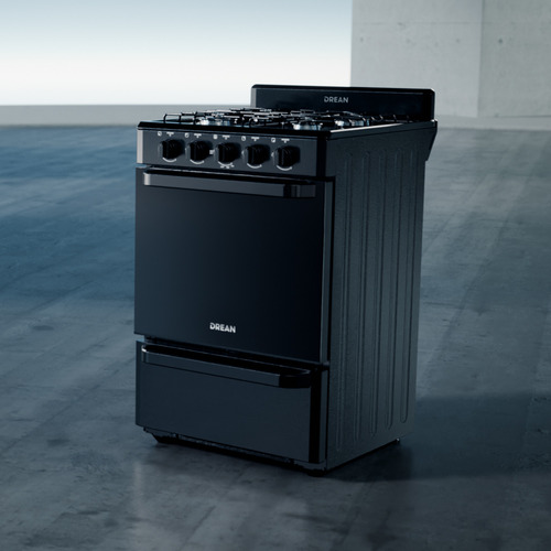 Cocina Multigas 56 Cm Negro Drean