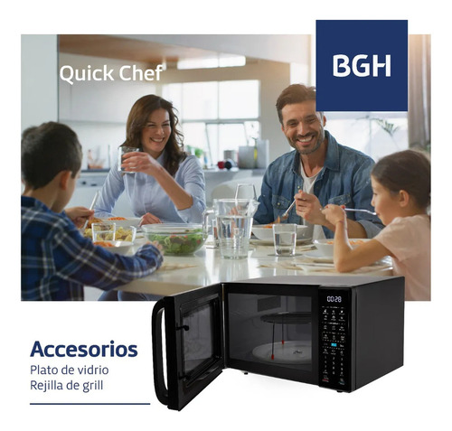 Microondas Eco Negro Digital 23 Litros B223dn20i Bgh