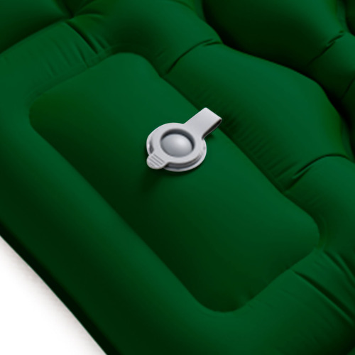 Colchoneta Camping Ultraliviana Con Almohada C/inflador Verde