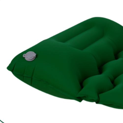 Colchoneta Camping Ultraliviana Con Almohada C/inflador Verde