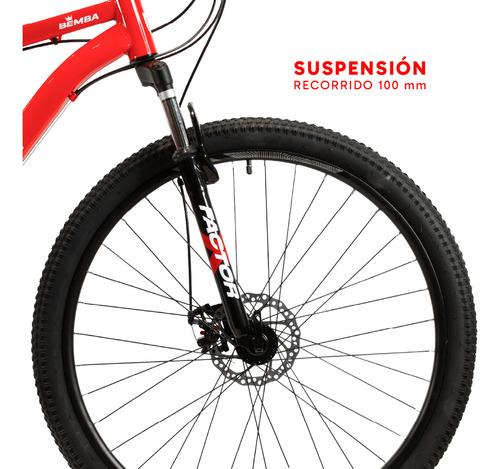Bicicleta Mtb Bemba R29tm/l Roja - Gravity Rojo