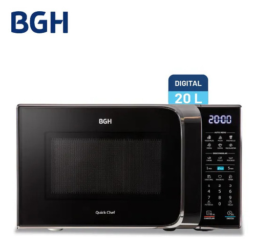 Microondas Digital Bgh B120dn20i 20lt Negro