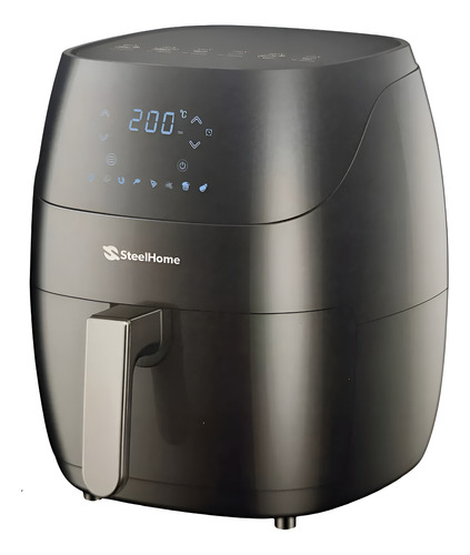 Freidora De Aire Steel Home Ra-af5l Air Fryer 1500w 5 Litros - Negro