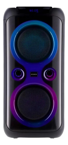 Parlante Bluetooth C/ruedas Torre De Sonido Aiwa T2302 8500w Negro