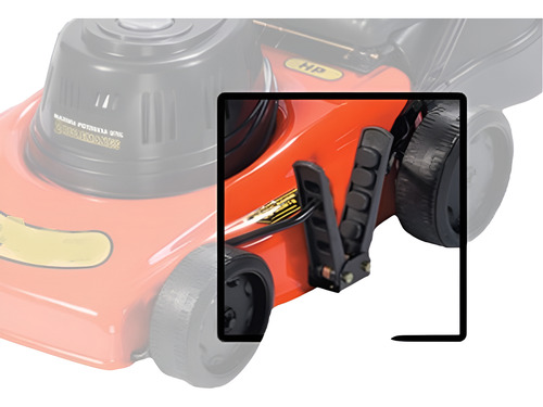 Cortadora Cesped Dibra 1.0 Hp C/bolsa R45e 1600w C/reg. 6 Po Naranja/negro