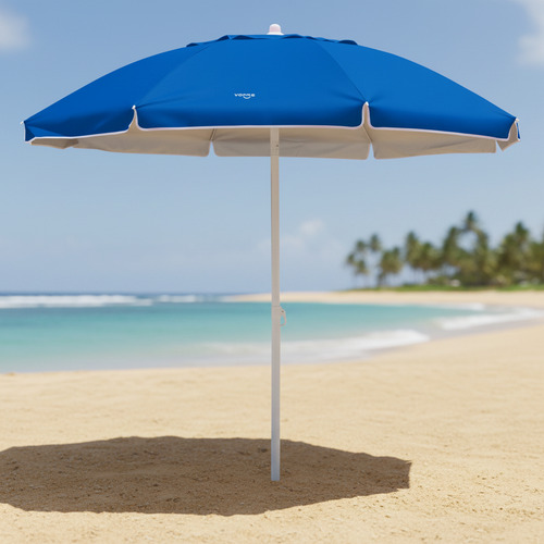 Sombrilla Playera Jardin Playa Vonne Azul 180 Cm Reclinable