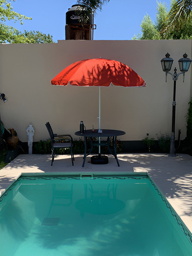 Sombrilla Playa, Bar, Hotel 2,2 Mt Real Aluminizada Reclina