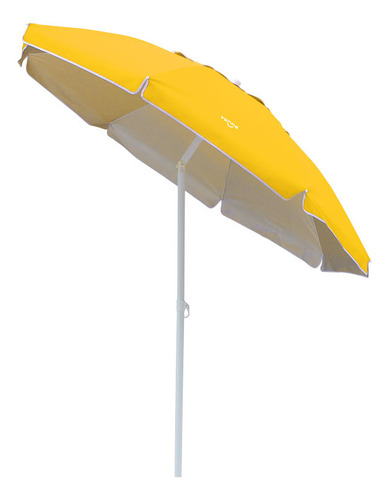 Sombrilla Playera 2 M Reclinable Con Bolso Vonne Color Amarillo Lisa